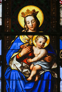 Stained Glass - Madonna and Child