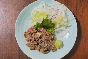鯵のなめろう