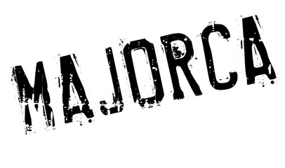 Majorca stamp rubber grunge