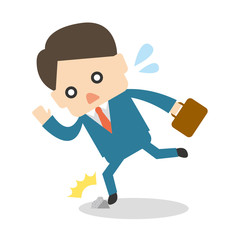 つまずくビジネスマン