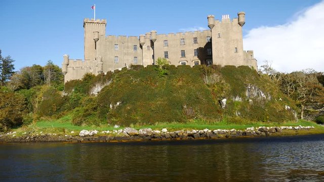 Dunvegan castle on the Isle of Skye - the seat of the MacLeod of MacLeod, Scotland, UK 