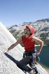 Female Climber in Yosemite