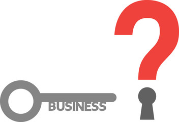 Question mark and business key