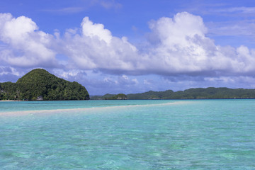 ロック・アイランドのサンゴ礁の海