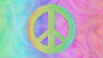 retro peace sign