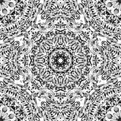 festival art seamless mandala pattern. Ethnic geometric print. Colorful frame background