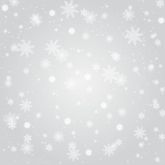 Silver winter abstract background.