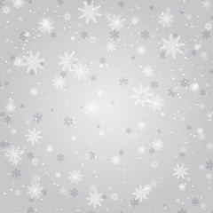 Silver winter abstract background.