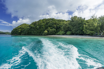 Fototapeta premium 船の航跡