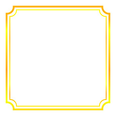 Gold frame. Beautiful simple golden design.