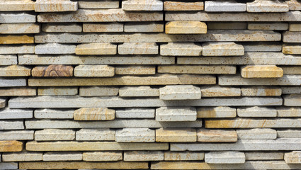 yellow natural stone facade, wall tiles