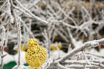 Artificial Decoration Golden Bird