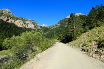 Mountains in the Pyrenees, Ordesa Valley National Park , Spain.

