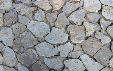 Obraz premium orange wall of a wild stone close-up