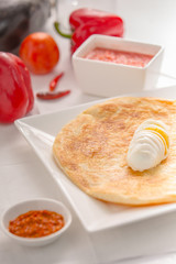 malawakh with sahug and tometo sauce yemeni food