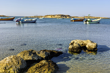   Fishing Boats Moored in Israel