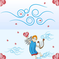 layout cards for Valentine's Day