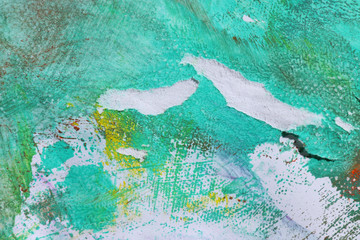 Multicolored rendering on paper. Abstract art background.  Image ID:540472990