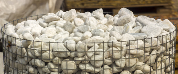Naklejka premium fine natural stone, mulch for landscaping