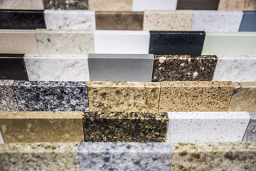 Kitchen counters made from natural stone