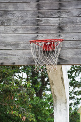 Old basketball hoop