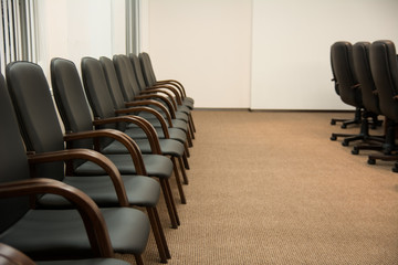Chairs in the conference hall