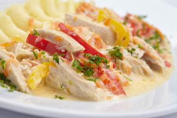 potato with meat