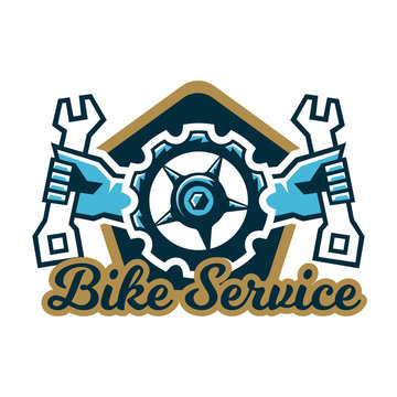 Bike Shop, Bicycle Service, Mountain Biking Logo Stock Vector -  Illustration of cycling, club: 162860860