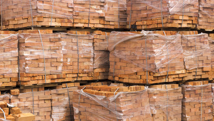 bricks on a pallet can be used for advertising