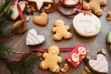 Sweet Pastry Bakery Gingerbread Holiday Homemade Holiday Winter Concept