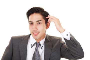 笑顔のビジネスマン
