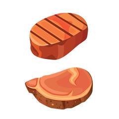 beef steak meat vector illustration