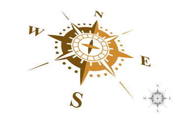 Compass Logo isolated on white background