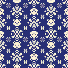 クマのノルディック柄