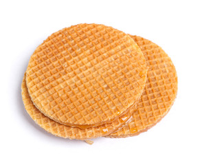 Round wafers isolated