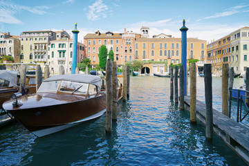 Beautiful view of canal in Venice