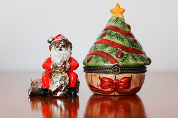 Santa Claus with christmas tree
