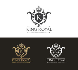 Hotel and luxury logo template. 