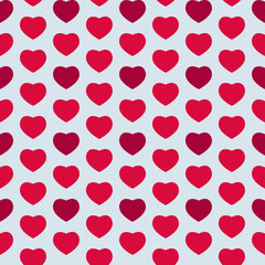 Fototapeta na wymiar Heart Love Seamless Pattern Background Vector Illustration