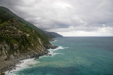 Seascape of Italy Liguria coast travel