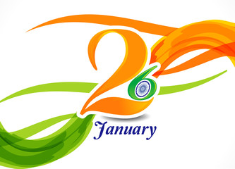 26th of january indian republic day wave backgorund
