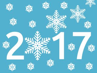 Snowflake, New Year 2017