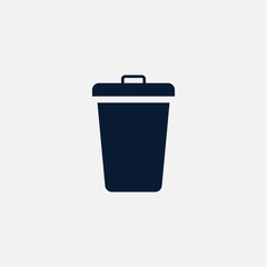Trashcan icon simple illustration
