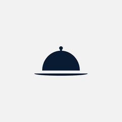 Obraz premium Meal tray icon simple illustration