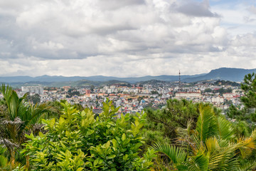 Dalat city view - mountain province in Vietnam