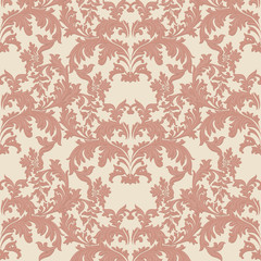 Vintage Baroque damask pattern