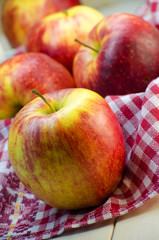 Big red apple on the table