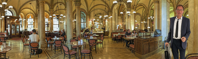 Cafe Central Wien Innen Panorama