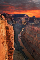 Grand canyon, Arizona. The Grand Canyon is a steep-sided canyon carved by the Colorado River in the...