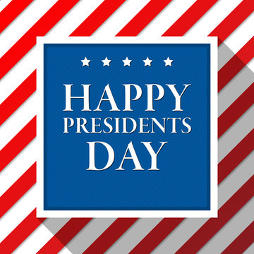 Presidents day vector background. Colors of american flag. USA patriotic template. Illustration with text, stripes and stars for posters, flyers. Decoration for national celebration.